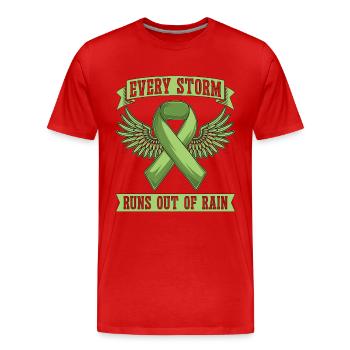 Mental Health Every Storm Runs Out Health Care - Men's Premium Organic T-Shirt - red - Front - Damien (186cm)