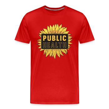 Scientifique en santé publique Épidémiologiste de la santé - T-shirt bio Premium Homme - rouge - Devant - Damien (186cm)