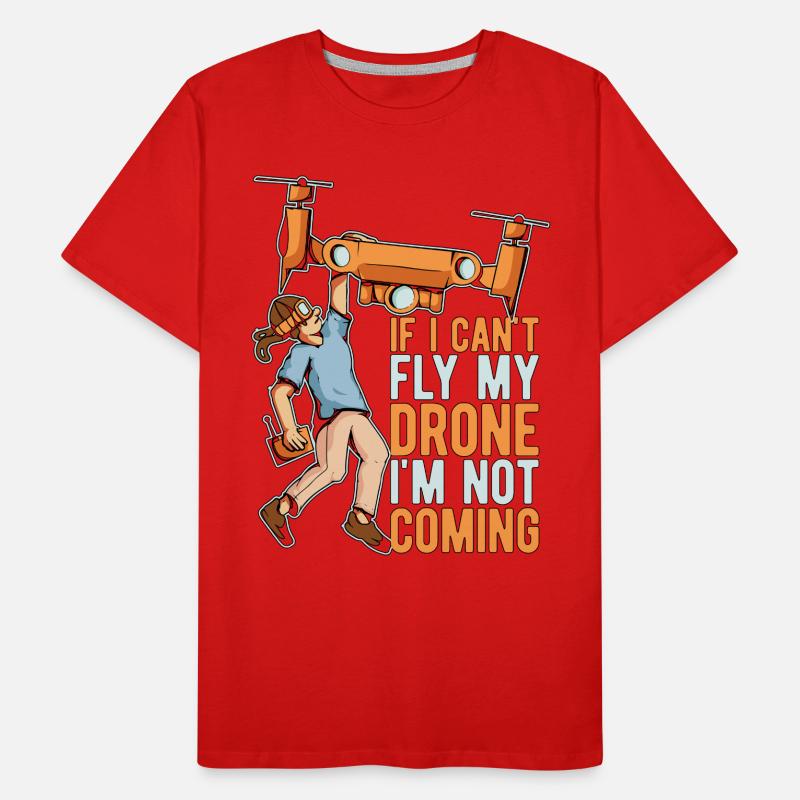 Course de drones si je ne peux pas piloter mon drone quadcopter T-shirt bio Premium Homme