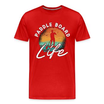 Stand Up Paddle Board Life Water Sports SUP Board - T-shirt bio Premium Homme - rouge - Devant - Damien (186cm)
