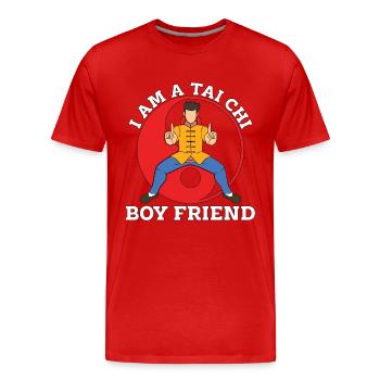 Tai Chi I Am A Tai Chi Boy Friend Martial Arts - Männer Premium Bio T-Shirt - Rot - Vorne - Damien (186cm)
