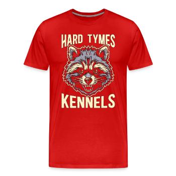 Raccoon Hunting Hard Tymes Kennels Hunting Dogs - Männer Premium Bio T-Shirt - Rot - Vorne - Damien (186cm)