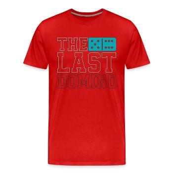 Dominoes The Last Domino Family Game Gambling - Männer Premium Bio T-Shirt - Rot - Vorne - Damien (186cm)