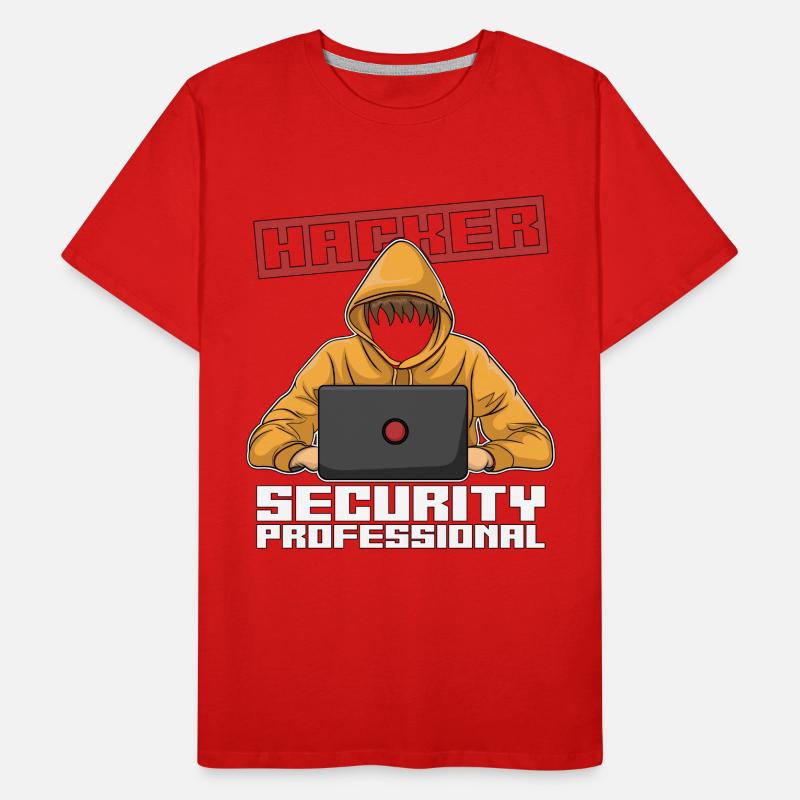 Cybersécurité Hacker Analyste professionnel de la sécurité T-shirt bio Premium Homme