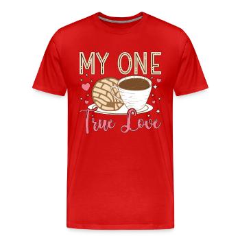 Conchas My One True Love Cuisine mexicaine Pain sucré - T-shirt bio Premium Homme - rouge - Devant - Damien (186cm)