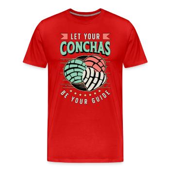 Conchas Laissez vos Conchas être votre pain de coquille sucré - T-shirt bio Premium Homme - rouge - Devant - Damien (186cm)