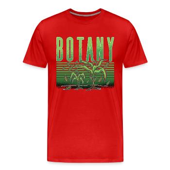 Botany Loves Gardening Planting Botanical Garden - Men's Premium Organic T-Shirt - red - Front - Damien (186cm)
