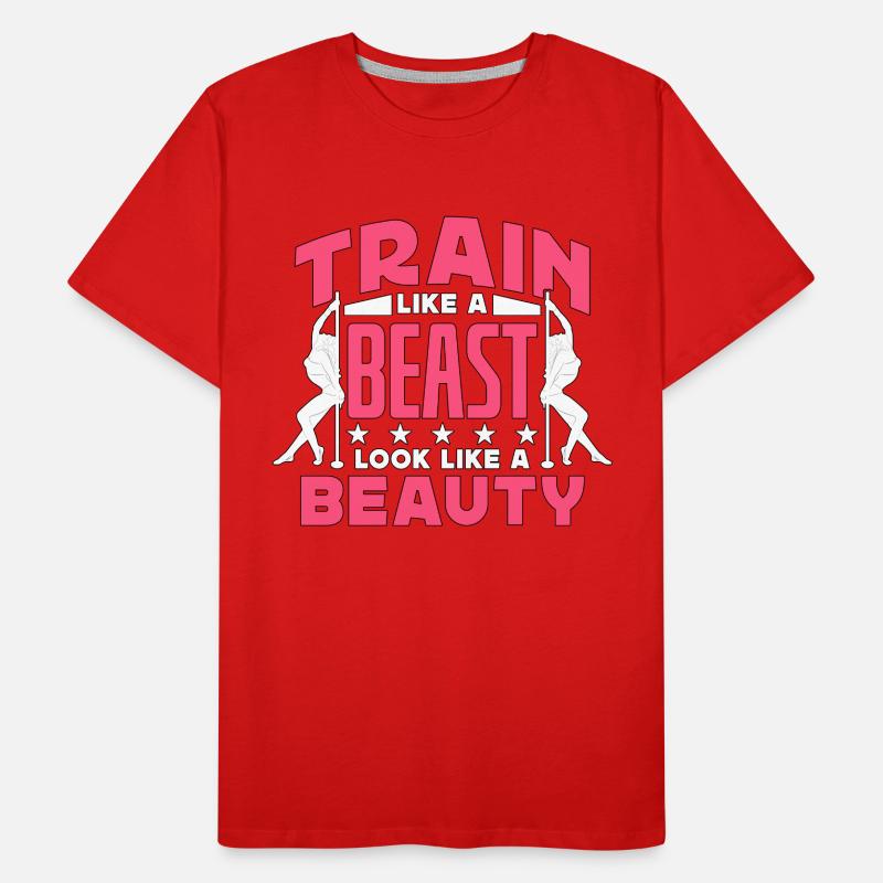 Pole Dancing Train Like A Beast Look Pole Dance Männer Premium Bio T-Shirt