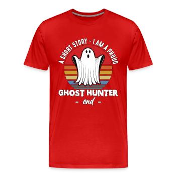 Ghost Hunter A Short Story I Am Paranormal Hunter - Männer Premium Bio T-Shirt - Rot - Vorne - Damien (186cm)