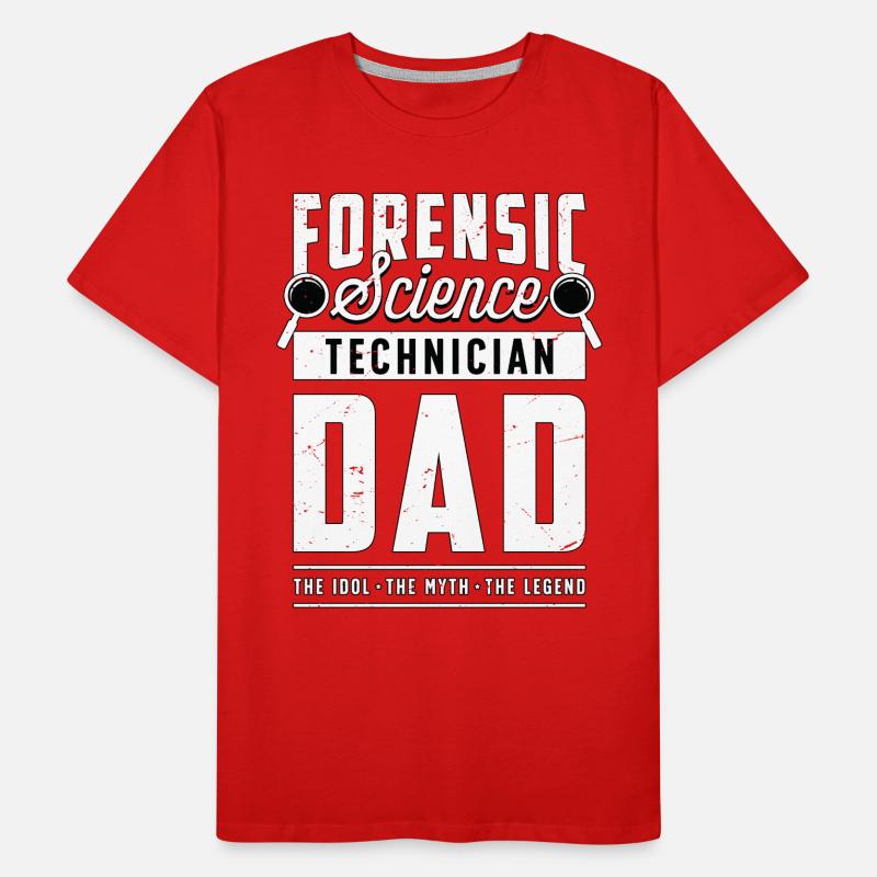 Forensic Science Technician Dad The Idol Forensics Männer Premium Bio T-Shirt