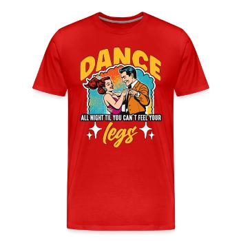 Ballroom Dance All Night Dancing Ballroom Dancer - Männer Premium Bio T-Shirt - Rot - Vorne - Damien (186cm)