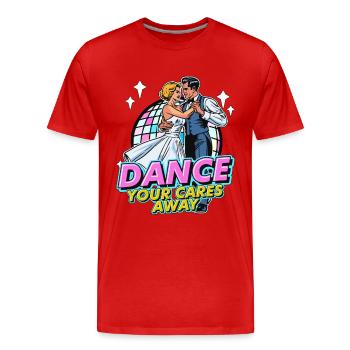 Ballroom Dance Your Cares Dancing Ballroom Dancer - Männer Premium Bio T-Shirt - Rot - Vorne - Damien (186cm)