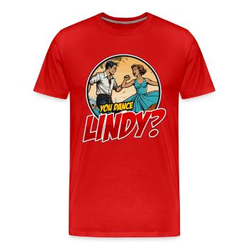 Swing Dance You Dance Lindy Dancing Swing Dancer - Männer Premium Bio T-Shirt - Rot - Vorne - Damien (186cm)