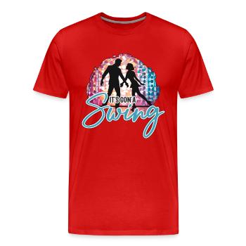 Swing Dance It's Gon'a Swing Loves Dance Sport - Männer Premium Bio T-Shirt - Rot - Vorne - Damien (186cm)
