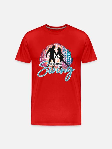 Swing Dance It's Gon'a Swing elsker dansesport - Herre Premium T-shirt økologisk - rød