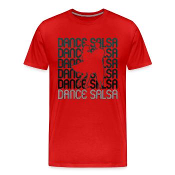 Salsa Dance Salsa Mambo Music Lover Dance Sport - Männer Premium Bio T-Shirt - Rot - Vorne - Damien (186cm)