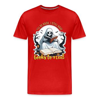 Éditeur de livres Je reviendrai Je suis toujours journaliste Éditeur - T-shirt bio Premium Homme - rouge - Devant - Damien (186cm)