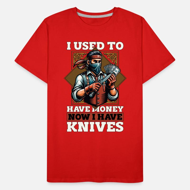 Forgeage de lames J’avais de l’argent Fabrication de lames T-shirt bio Premium Homme