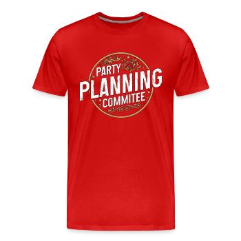 Events Coordinator Party Planning Event Manager - Männer Premium Bio T-Shirt - Rot - Vorne - Damien (186cm)