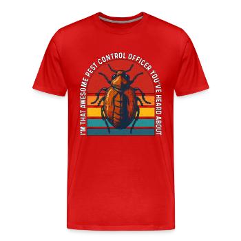 Pest Control I'm That Awesome Pest Spraying Bugs - Männer Premium Bio T-Shirt - Rot - Vorne - Damien (186cm)