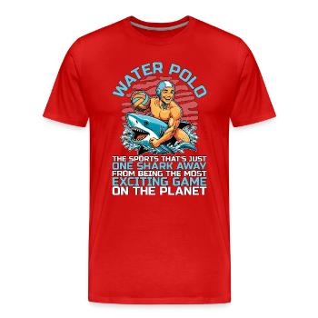 Water Polo The Sports That's Just One Water Sports - Men's Premium Organic T-Shirt - red - Front - Damien (186cm)