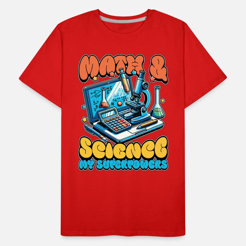 STEM Teacher Math + Science Data Analysis Educator Men's Premium Organic T-Shirt
