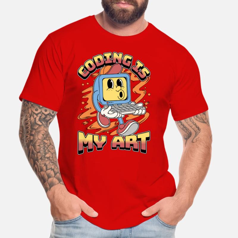 Coder Coding Is My Art Software Engineering Coders Männer Premium Bio T-Shirt