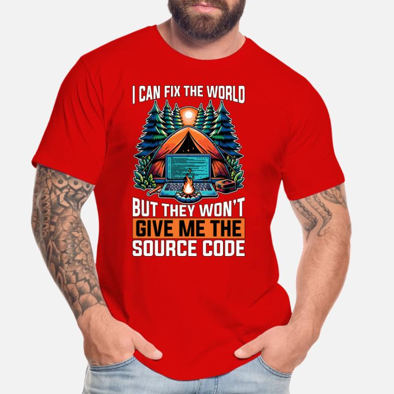 Coder I Can Fix The World Web Developer Coders Männer Premium Bio T-Shirt