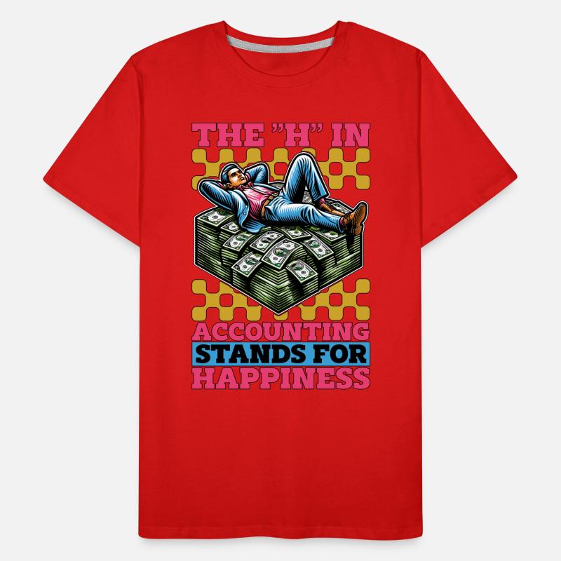 Comptabilité Le H de la comptabilité Stands Tableur T-shirt bio Premium Homme