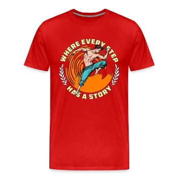 Dance Teacher Where Every Step Has Choreography - Men's Premium Organic T-Shirt - red - Front - Damien (186cm)