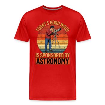 Astrologer Today's Good Mood Is Zodiacal Astrology - Men's Premium Organic T-Shirt - red - Front - Damien (186cm)