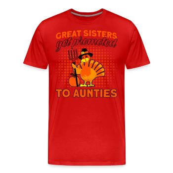 Tantes Tante Sœur Tantes Cadeau de famille - T-shirt bio Premium Homme - rouge - Devant - Damien (186cm)