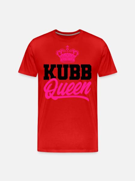 Kubb Kubb Spelare Kubb Älskare Kubb Drottning - Organic T-shirt Ekologisk premium-T-shirt herr - röd