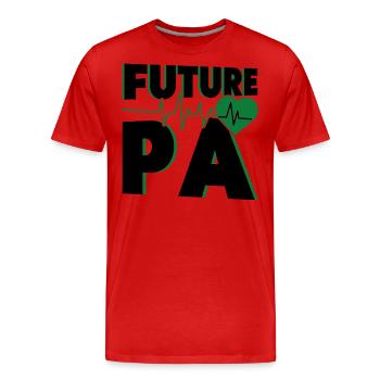 Medizinische Ausbildung Studium Medizinstudent - Männer Premium Bio T-Shirt - Rot - Vorne - Damien (186cm)