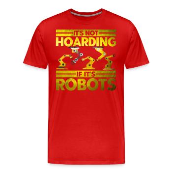 Robotics Robotics Engineer Robot Gift - Men's Premium Organic T-Shirt - red - Front - Damien (186cm)