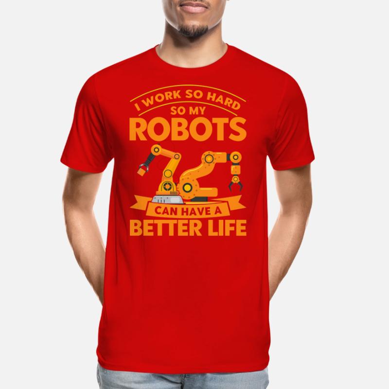 Robotic Robot Robotics Engineer Gift Men's Premium Organic T-Shirt