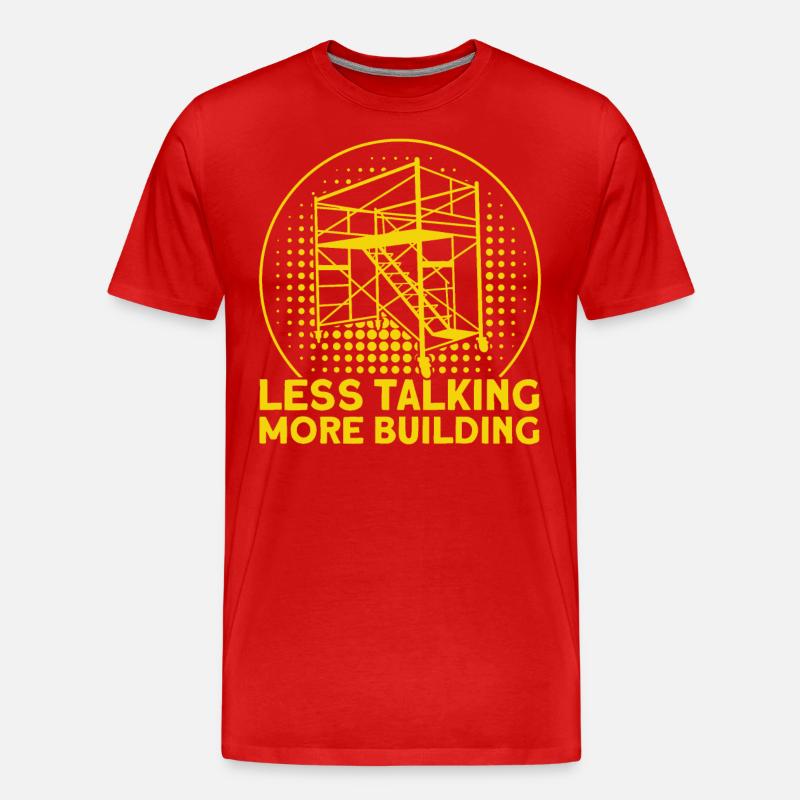 Échafaudage Échafaudage Échafaudage Cadeau - T-shirt bio Premium Homme - rouge