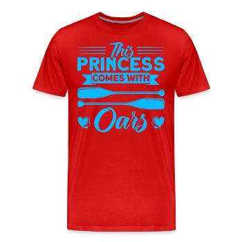 Équipe d’avirons d’équipe Rameurs d’équipe - T-shirt bio Premium Homme - rouge - Devant - Damien (186cm)