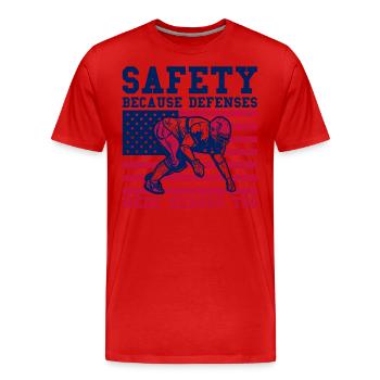 Football Game American Football Football Player - Men's Premium Organic T-Shirt - red - Front - Damien (186cm)