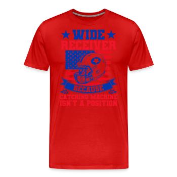 American Football Team Football Game Americ - Men's Premium Organic T-Shirt - red - Front - Damien (186cm)