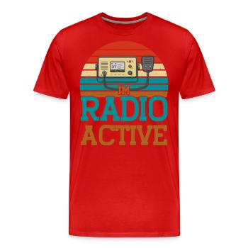 Morsezeichen senden Amateurfunk Amateurfunk Gesche - Männer Premium Bio T-Shirt - Rot - Vorne - Damien (186cm)