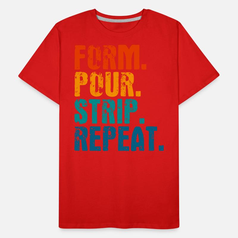 Concrete mixer construction worker concrete builder gift Men's Premium Organic T-Shirt