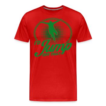 Extremsport Bungee Springen Bungee Springer - Männer Premium Bio T-Shirt - Rot - Vorne - Damien (186cm)