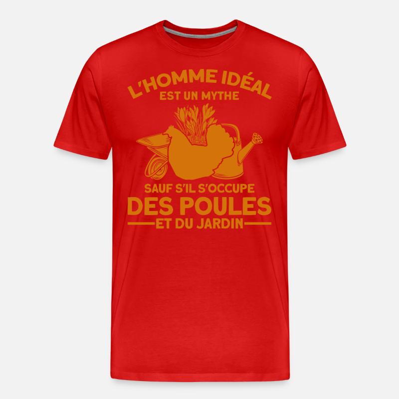Garten Hobbygärtner Gärtner Geschenk - Männer Premium Bio T-Shirt - Rot