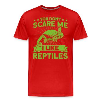 Snake Reptiles Reptiles Reptile Lovers Cadeau - T-shirt bio Premium Homme - rouge - Devant - Damien (186cm)