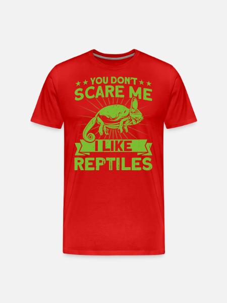 Snake Reptiles Reptile Lovers Gift - Men's Premium Organic T-Shirt - red