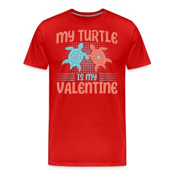 Sea turtles Sea turtles Turtles - Men's Premium Organic T-Shirt - red - Front - Damien (186cm)