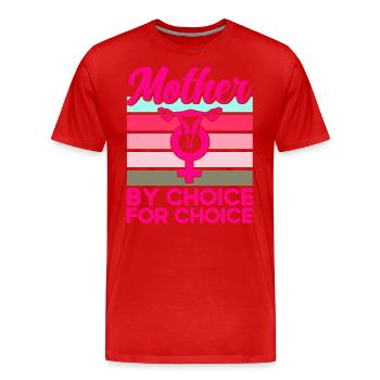Égalité des sexes Égalité des sexes - T-shirt bio Premium Homme - rouge - Devant - Damien (186cm)