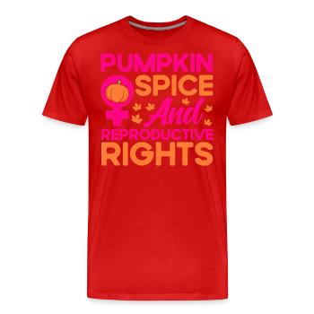 Droits des femmes Autonomisation féministe - T-shirt bio Premium Homme - rouge - Devant - Damien (186cm)