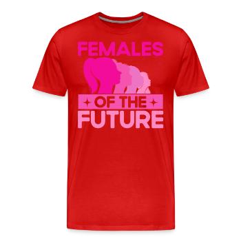 Égalité des sexes Égalité des sexes - T-shirt bio Premium Homme - rouge - Devant - Damien (186cm)
